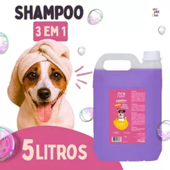 Shampoo 3 Em 1 Pet Clean Para Cães E Gatos Banho Tosa - 5