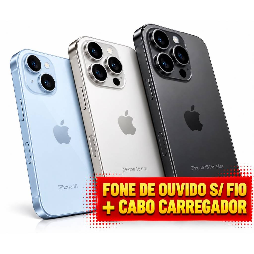 CELULAR IPHONE 15 E IPHONE 15 PRO MAX 128gb 5G ORIGINAL (VITRINE) PRONTA ENTREGA PROMOÇÃO ORIGINAL.