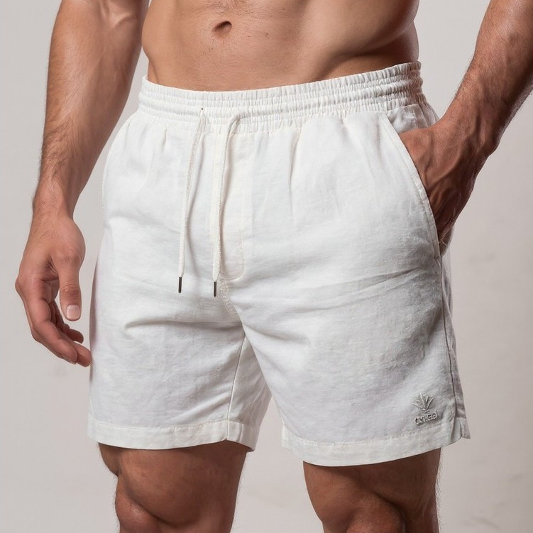 Kit 3 Bermudas Masculinas Linho Elastano Praiana Confortável Verão — Madame Achadinha