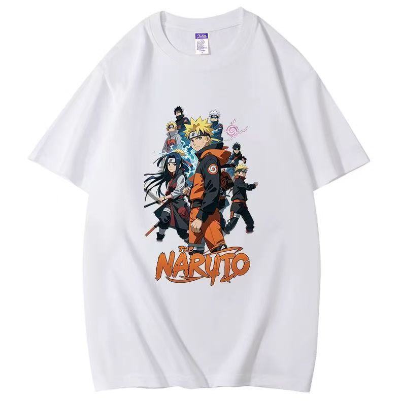 Naruto Camiseta Unissex 100% Algodão Oversized Estilo Academia Streetwear Estampa Pronta Entrega Imediata