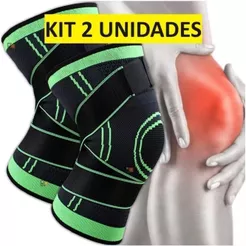 Joelheira de compressão em 2 peças para aliviar a dor no joelho.