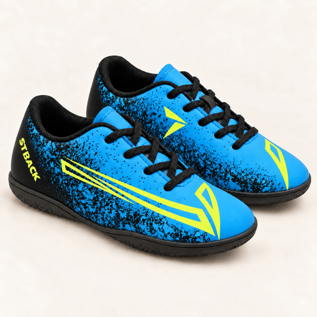 Chuteira Infantil Futsal de Futebol Quadra Lisa Original Confortável Masculino e Feminino Unissex