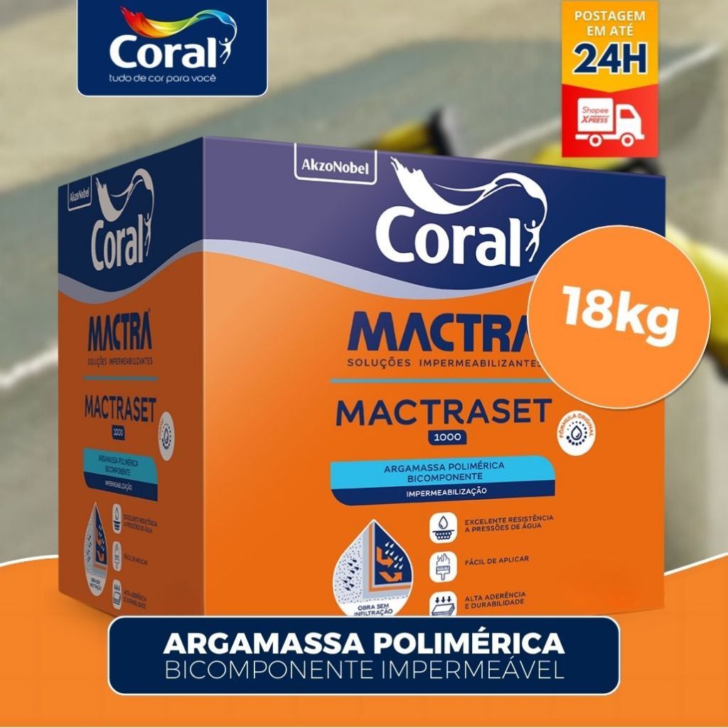Revestimento Impermeabilizante Mactraset Mactra 18 Kg Parede