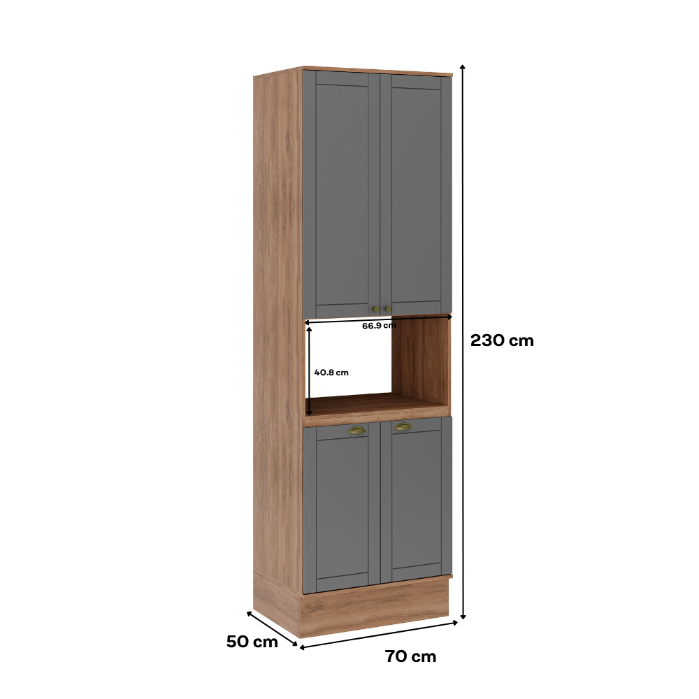 Torre Quente Milla Nog/Cinza 70cm Carraro · foto 2