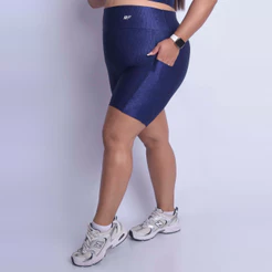 Short Feminino com Bolso Wonder Canelado Alta Compressão