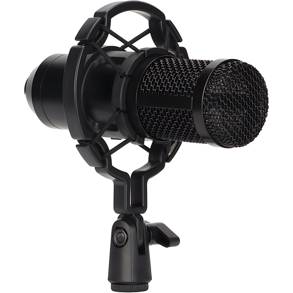 Shock Mount Plástica Para Microfone Condensador Suporte Aranha - Preto