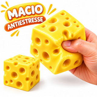 Squishy Queijo Grande Macio Super Raro Fofo De Apertar Antiestresse Brinquedo Relaxar Viralizado Tiktok