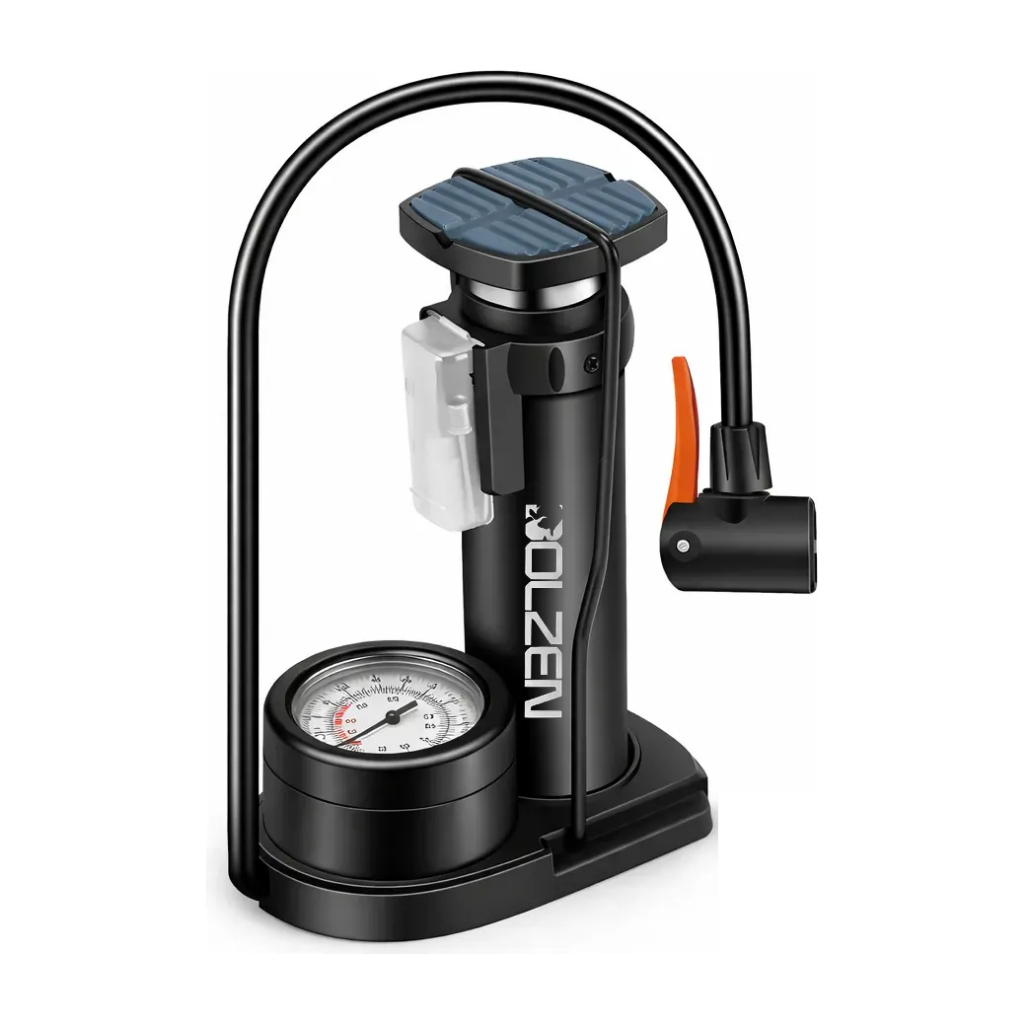 Bomba de Ar Encher Pneu Com Manômetro 160 PSI Portátil para Bicicleta Moto Bola Colchão