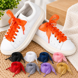 moda infantil Cadarços Cetim Tênis, Sapatos Sapatilhas, acessório de sapato festa de Natal ano novo
