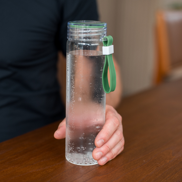 Garrafa de Vidro Borossilicato 400ml | Garrafa para Água Reutilizável | Alça de Silicone