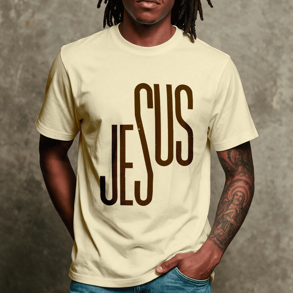 Camiseta Masculina Cristã Jesus Fé Gospel Religiosa Estampada 100% Algodão Macia Confortável