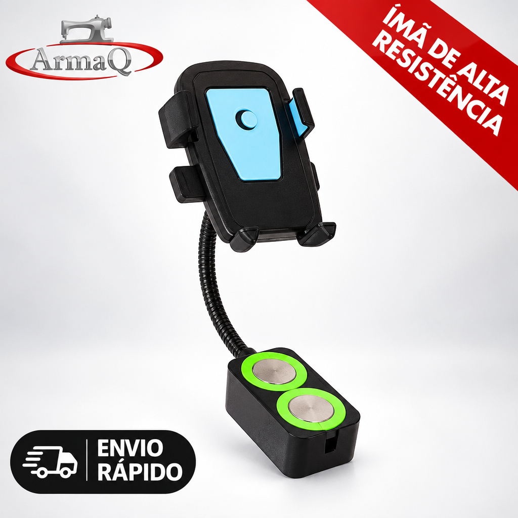Suporte Magnético Para Celular Flexível 2 Imas Para Máquina De Costura Industrial