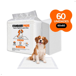 Tapete Higiênico Cachorro 30Unidades 60x60 Atrativo Canino Gel Absorvente Fralda Manta Pet Cão Dog Cães Fita Odor