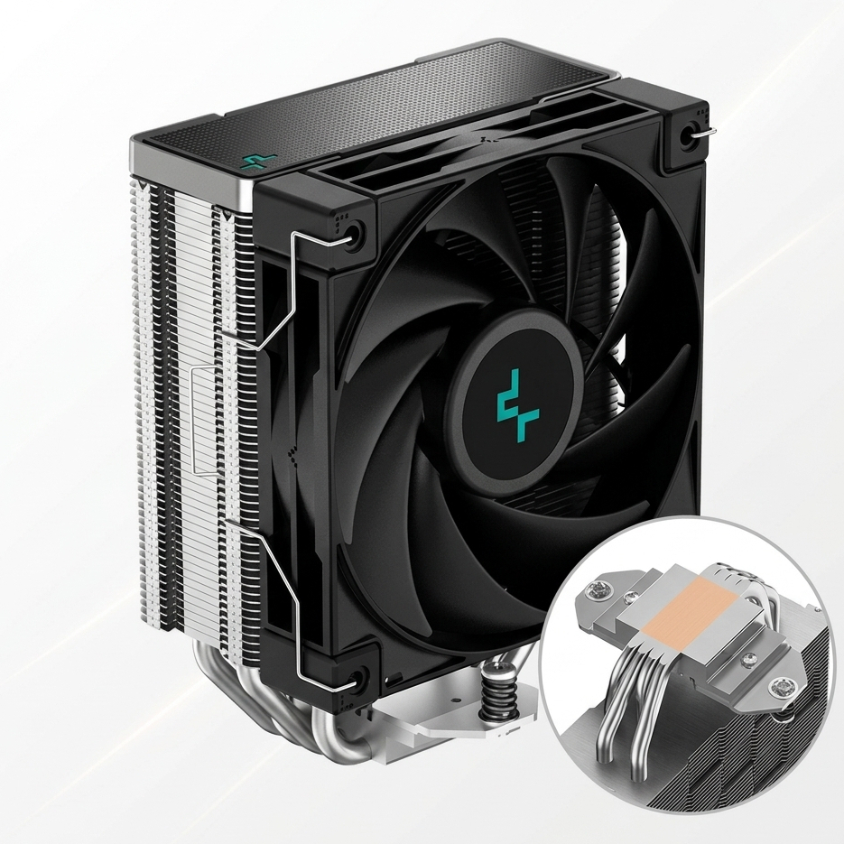 Cooler para Processador DeepCool AK400 120mm Preto Intel AMD - Max PC
