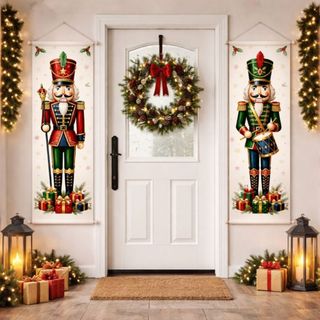 Kit Faixas Decorativas Parede Natal 1,80m Enfeite Natalino Painel Festa Decoração