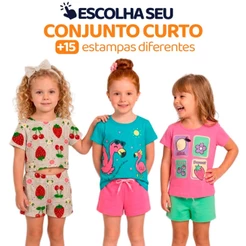 Escolha Seu Conjunto de Menina Infantil Feminino Verão Manga Curta Roupa para Meninas para Escola Tamanhos 2 Ao 10 L03