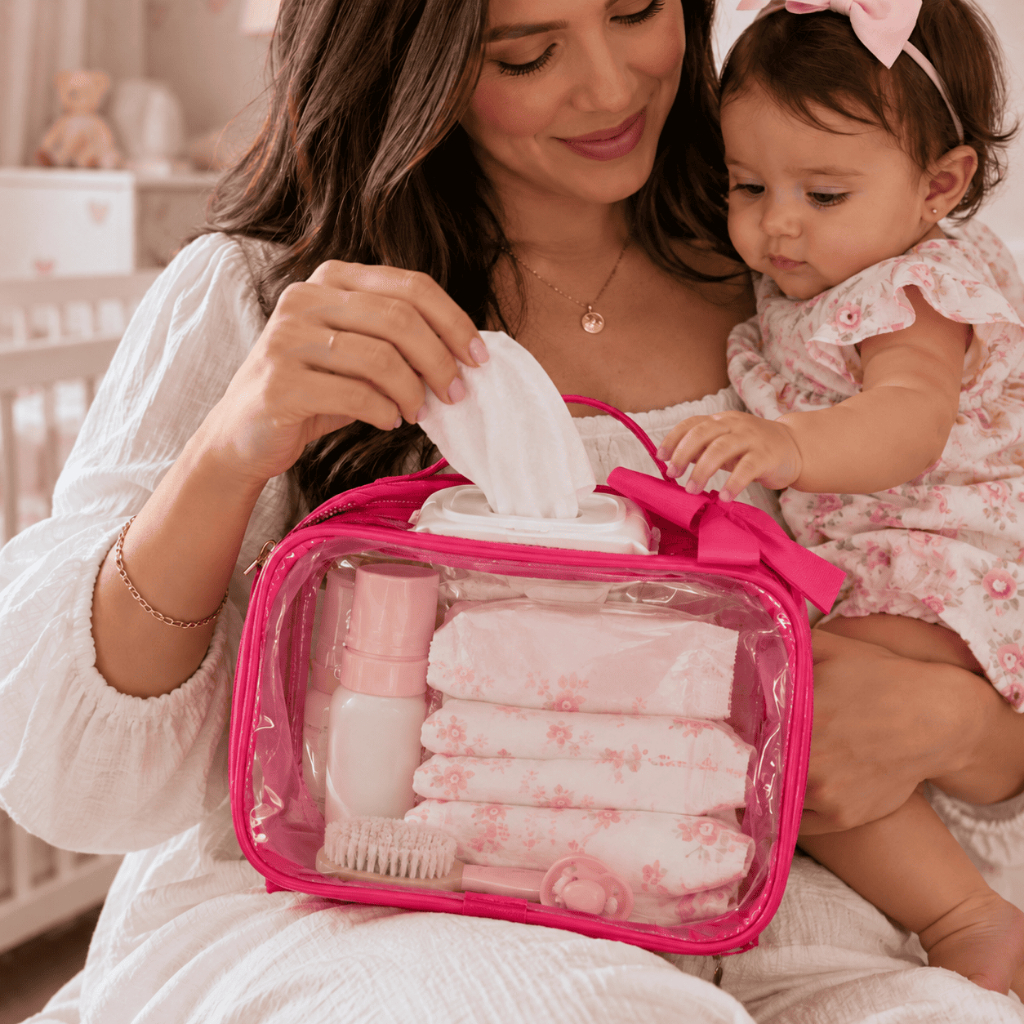 Necessaire Bolsa Organizadora Transparente Viagem Maternidade Maquiagem Feminina — imagem 2 de 2