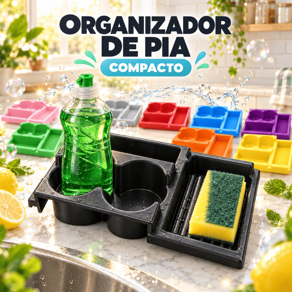 Porta Detergente Esponja Bucha Suporte Pia Cozinha Louça Organizador Porta Sabão Bancada Colorido Compacto