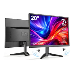 Monitor Gamer NOVANTE 20 Polegadas HD + 1600x900 75Hz HDMI VGA VESA Alto-Falante Integrado
