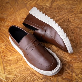 Sapato Mocassim Tratorado Masculino Loafer Na moda Elegante Confortável Macia Leve Estiloso