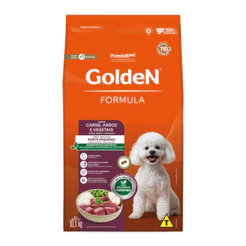 Ração Premier Golden Fórmula Mini Bits para Cães Adultos Raças pequenas Carne e Arroz 15kg