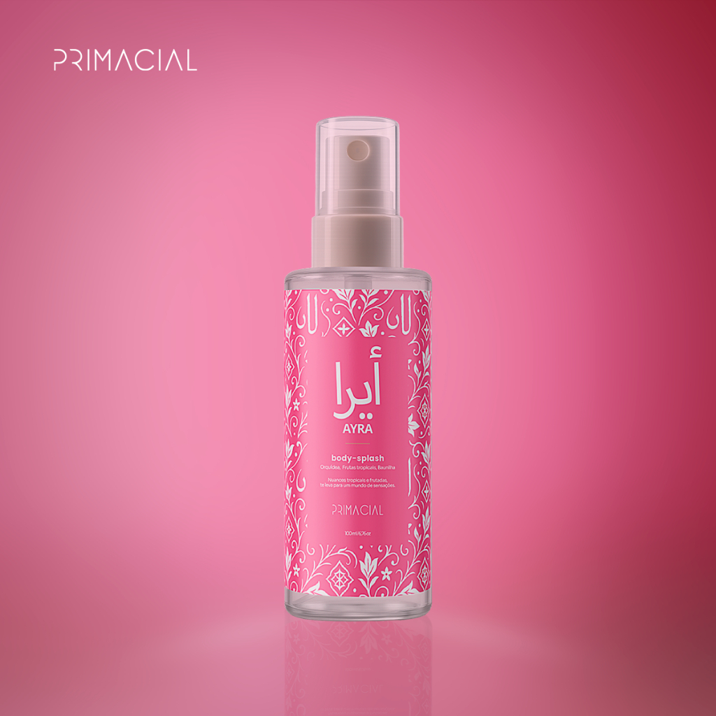 BODY SPLASH FEMININO ARABE AYRA 100ML - PRIMACIAL PERFUME FLORAL