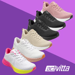 Tênis Feminino Actvitta Gaspea Loc Esportivo Confortável Tenis para Academia Caminhada Original