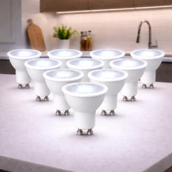 Kit 10 Lampada Led MR11 MR16 Branco Quente Neutro Frio GU10 Bivolt Sala Quarto Cozinha