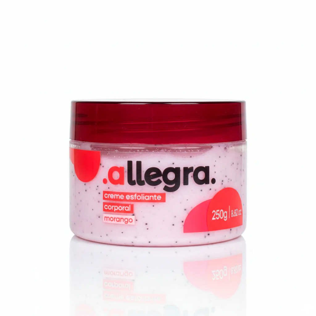 Allegra Creme Esfoliante Corporal Morango - 250g