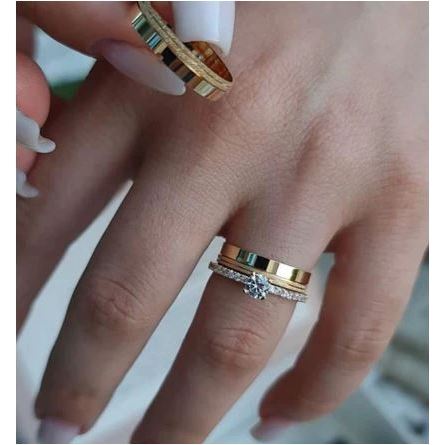 Par Aliança Banhado Moeda Antiga Reta 6MM 2 Frisos Jateados + Anel e Gravação em Oferta na Shopee