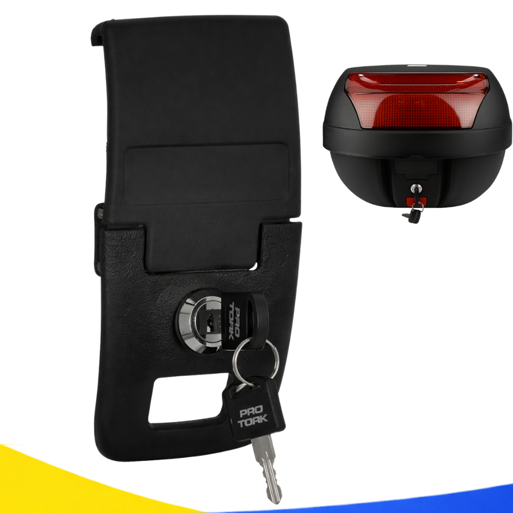 Fechadura Completa Bauleto Pro Tork 28L 35L 45Litros com Chave Original Smart Box em Oferta na Shopee