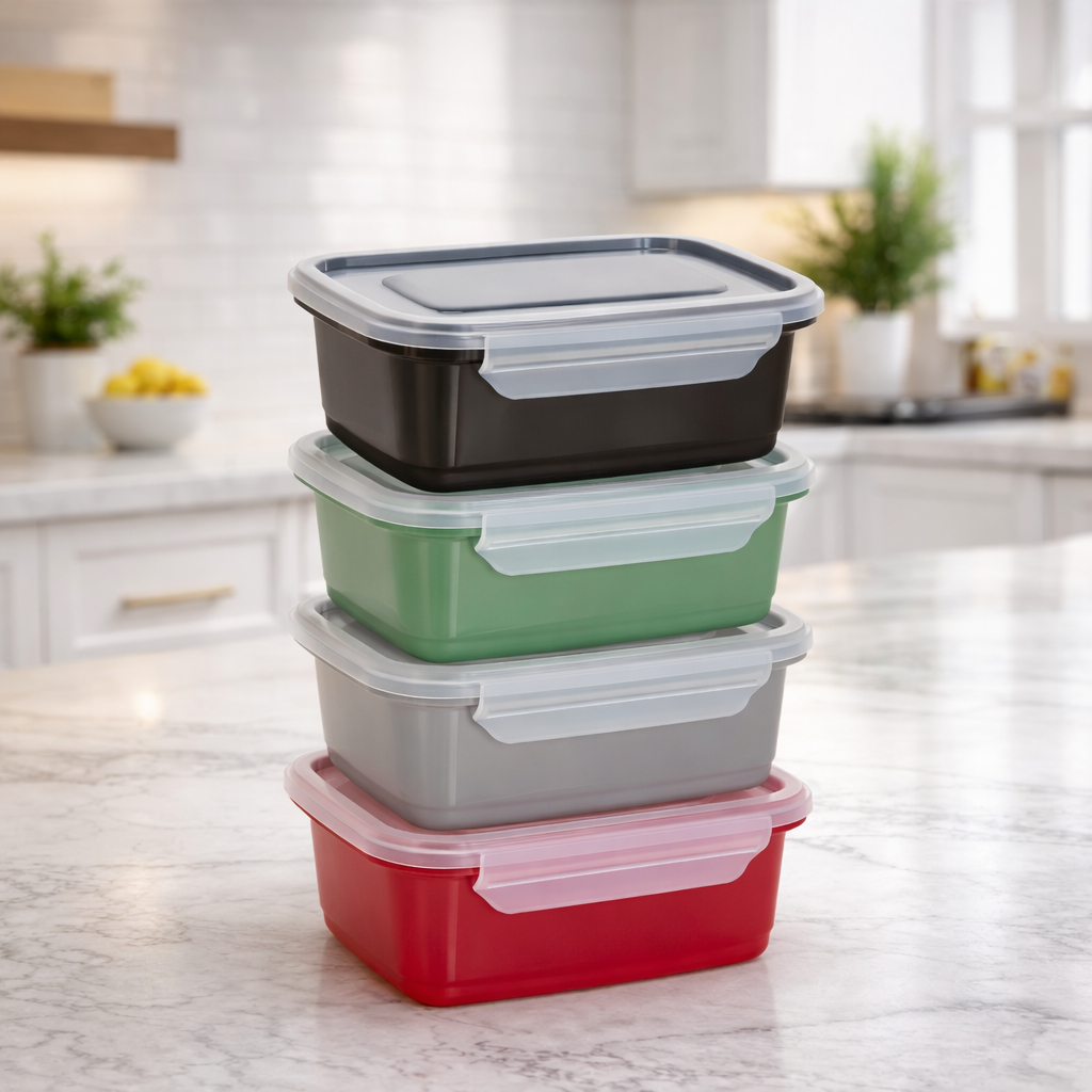 Marmita Fitness 750ml Pote Plástico Tampa Trava Hermética Microondas Freezer Meal Prep Dieta Academia Refeição