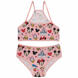 Conjunto Infantil Menina Moça Nadador Estampado Top e Calcinha Microfibra Forro Algodão em Oferta na Shopee