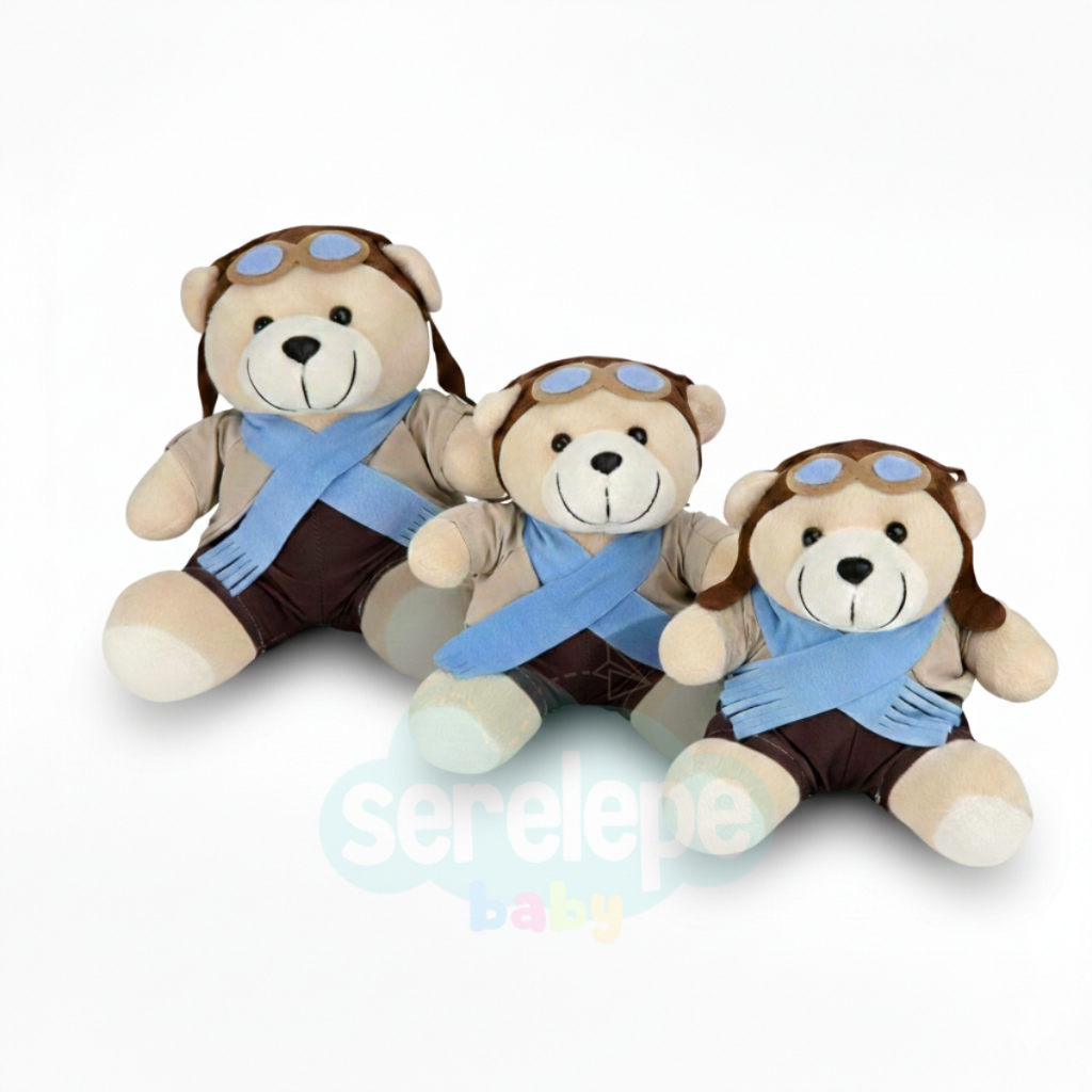Trio Ursinho de Pelúcia Para Nicho Decoração Quarto Bebê Menino Menina em Oferta na Shopee