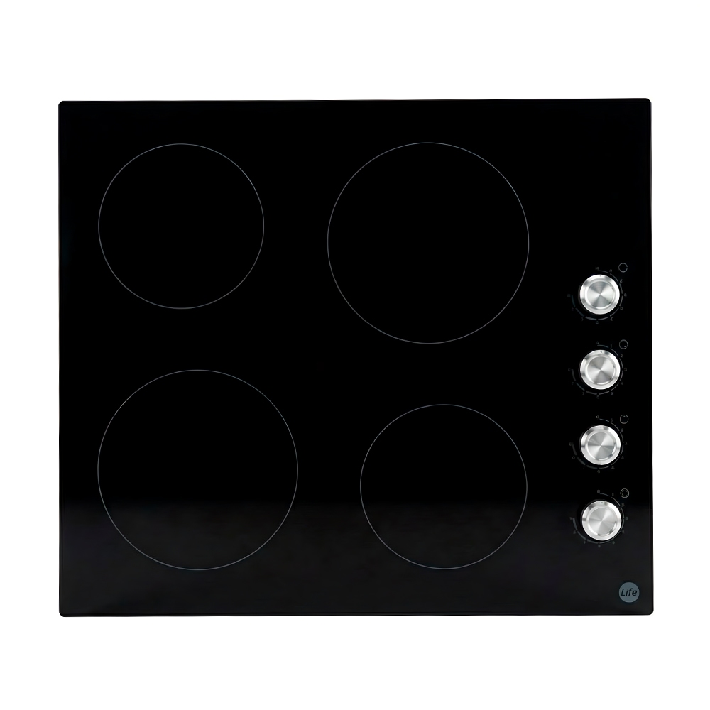 Cooktop Ceramico Life 4 Bocas Vitroceramico Controle Lateral em Oferta na Shopee