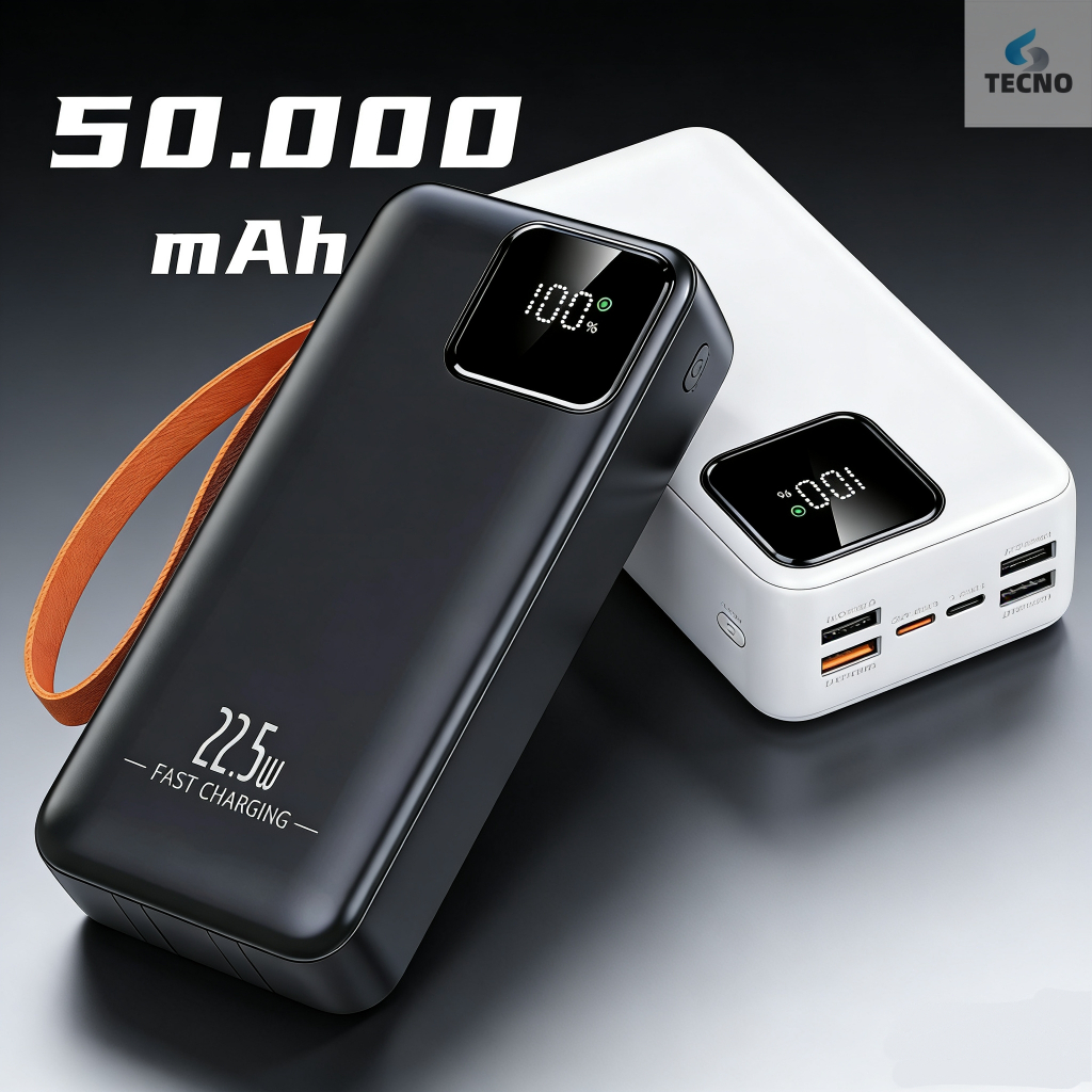 Carregador Portátil portátil grande 50000mah/30000/20000/10000mah Turbo 22.5W PD carregamento ultrarrápido