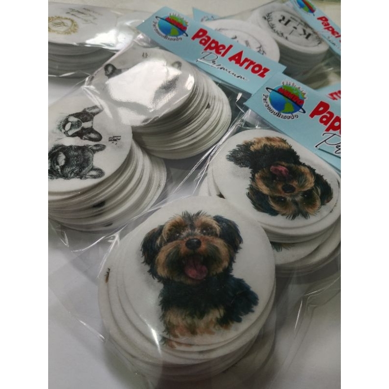 papel de arroz para driks seu PET na festa personalizado