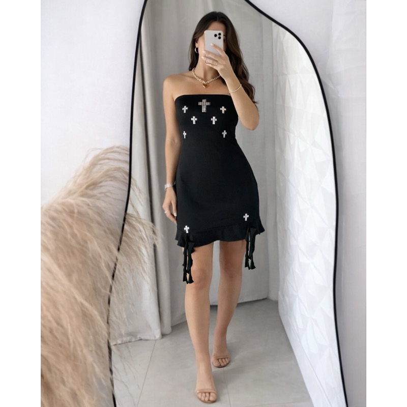 Vestido Preto gótica Dark Feminino Veste  42 Vestido Feminina Moda Feminina