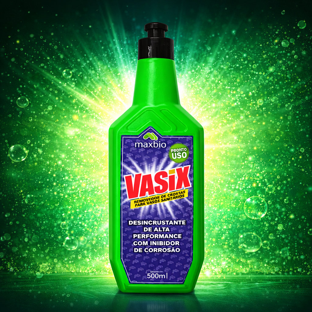 Desincrustante Vasix Maxbio Removedor de Crostas Vaso Sanitário Remove Cálcio e Ferrugem 500ml em Oferta na Shopee