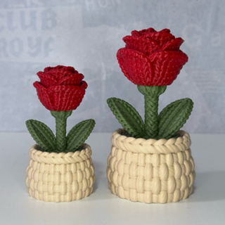 Vasos com Florzinhas Efeito Crochê – Decoração em Oferta na Shopee