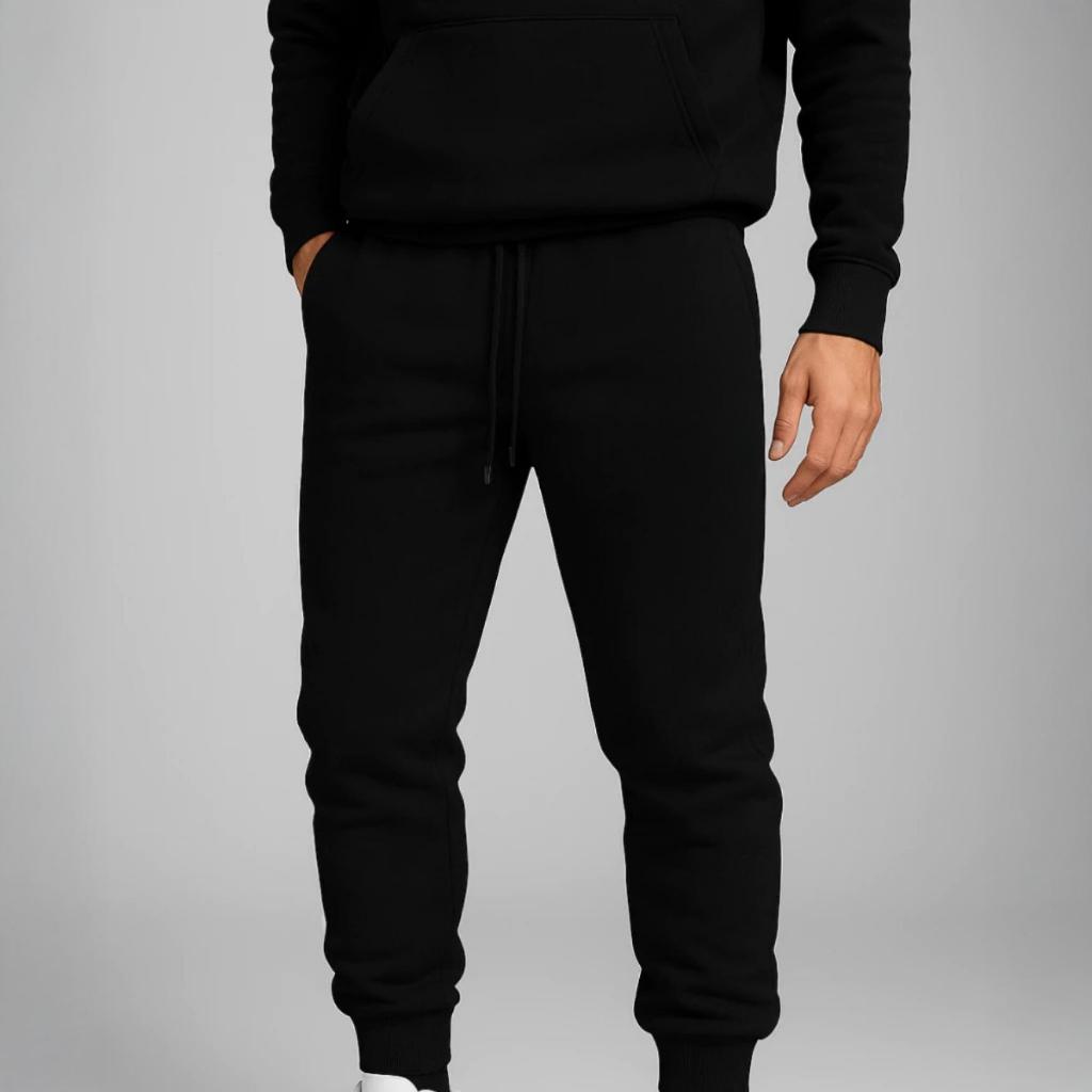 Calça Jogger Moletom Lisa Flanelada Confortavel E Peluciada Moda Look Comfy Basico E Minimalista