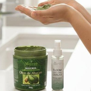 Mascara Hidratação Óleo de Abacate + Meu Liso Capilar Loccan em Oferta na Shopee