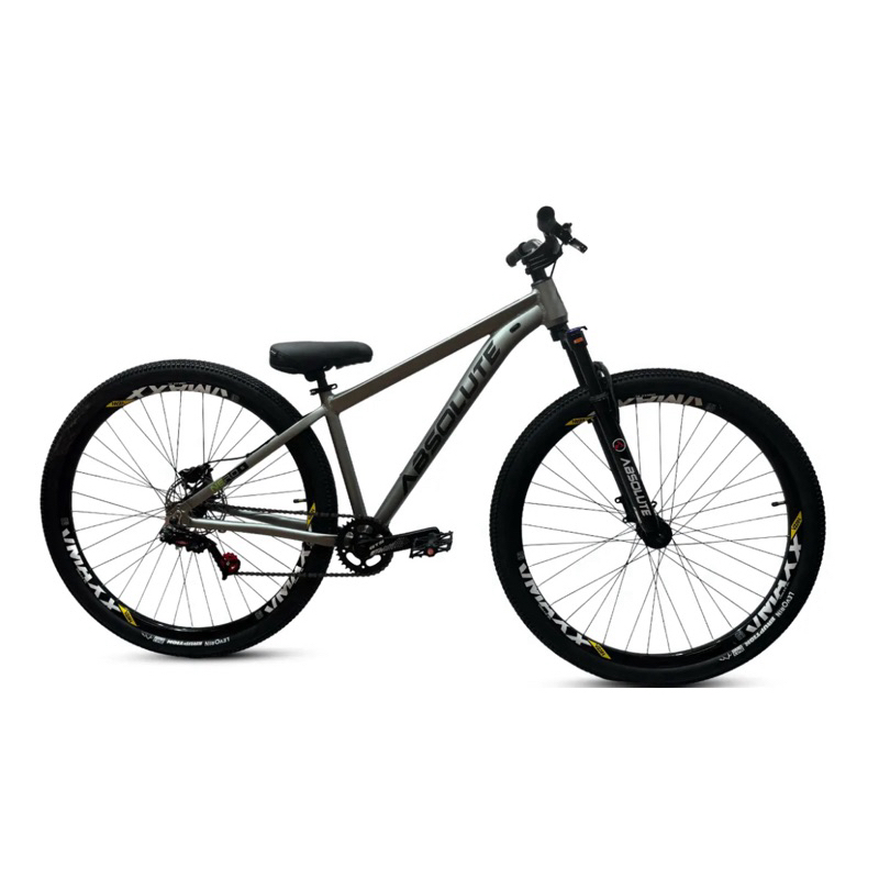 Nero 5 cinza com vmaxx aro 29, freio hidráulico absolute, pneu flame, banco modelo ddk