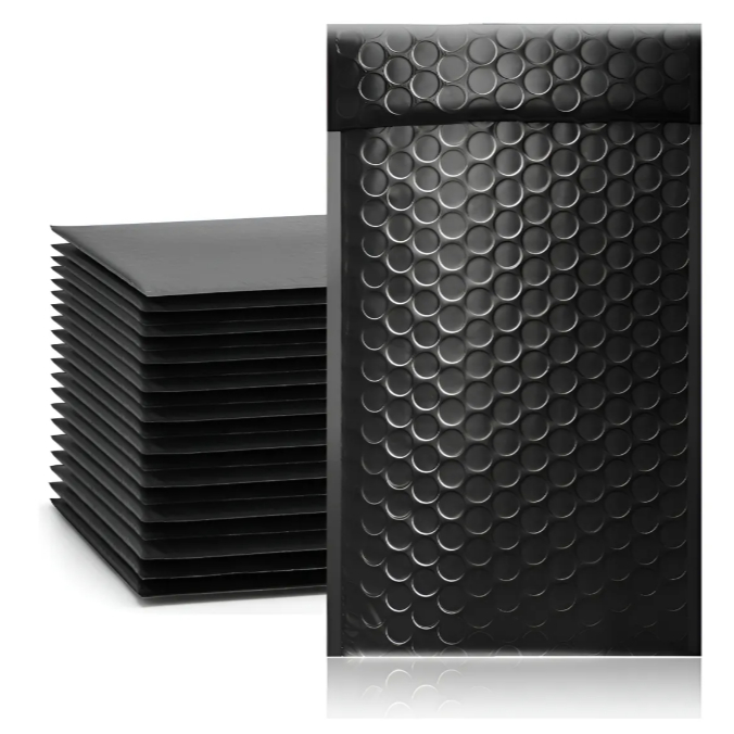 Kit 1000 Envelope de Segurança com Bolha Preto 12x18