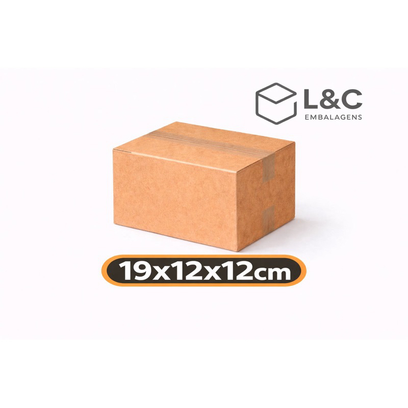 Kit 25, 50 ou 100 Caixas de Papelão 19x12x12 – Reforçadas | Envio Imediato