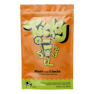 Ticky Pirulito Zero Açúcar - Sabor Mate com Limão - Pouch com 4 Unidades em Oferta na Shopee