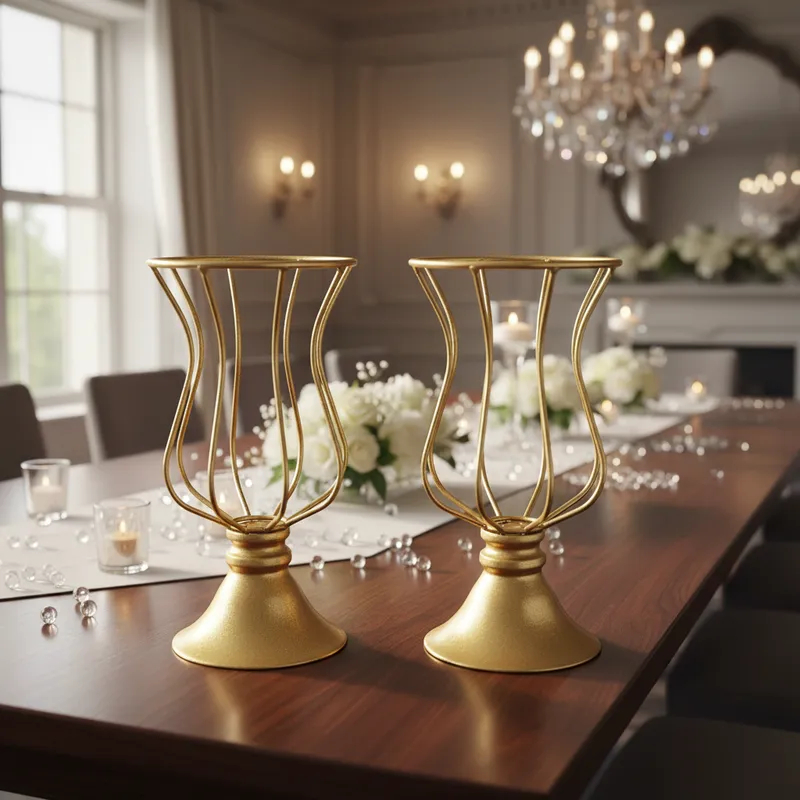 Kit 2 Vasos Armação Para Pedrarias Ou Pérolas Festa Casamento Tacinha Luxo 21cm em Oferta na Shopee