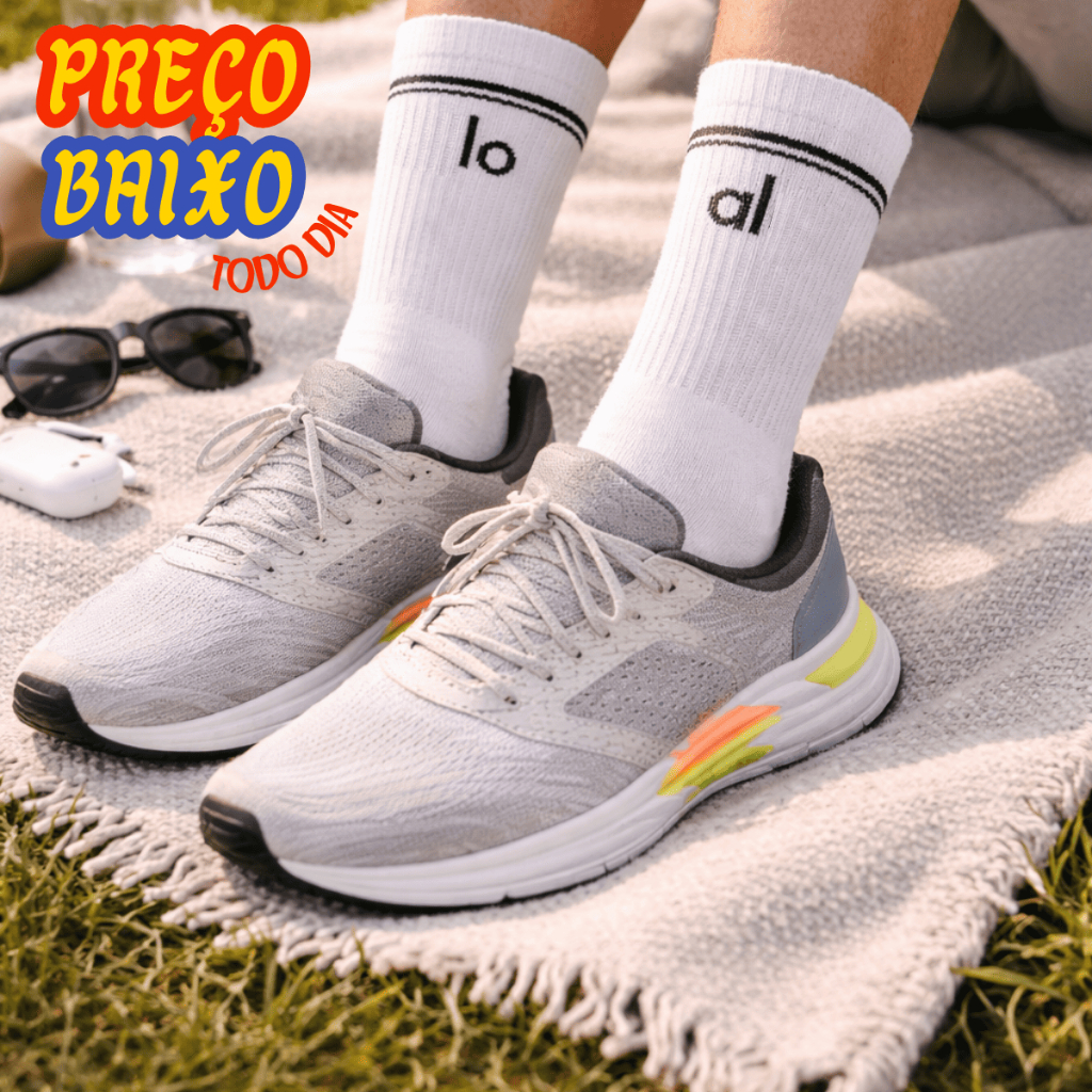 MEIA DE ALGODÃO RESPIRÁVEL PARA CORRIDA ACADEMIA YOGA IOGA PARA BLOGUEIRAS UNISEX CANO ALTO em Oferta na Shopee