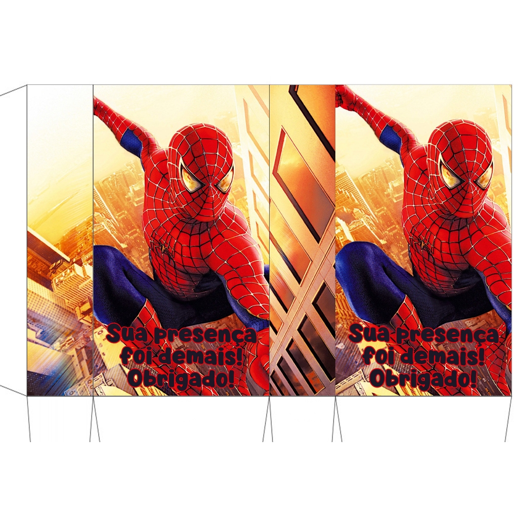 20 sacolinha surpresa 10x18 homem aranha SEM PERSONALIZAR pronta entrega lembrancinha aniversário
