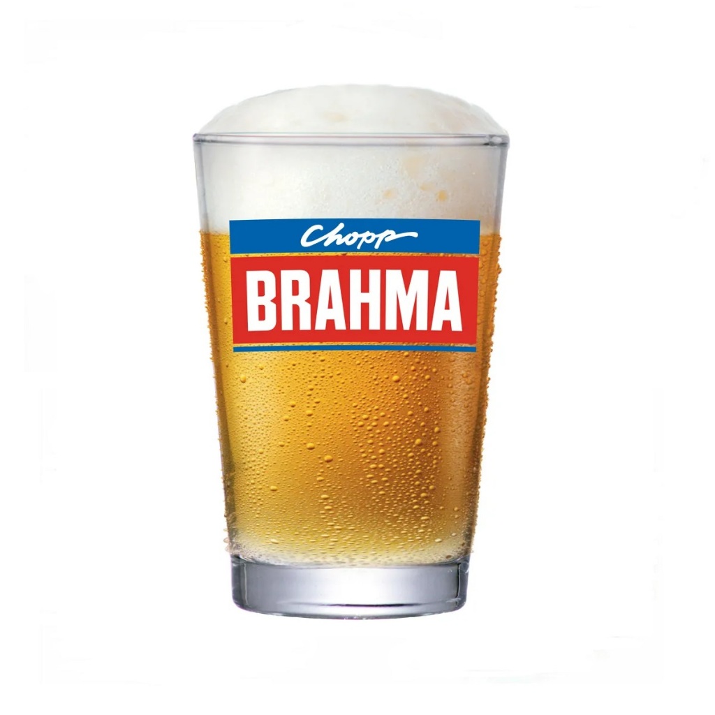 Copo de Vidro Caldereta Brahma, Copo de Cerveja e Chopp 350ml - Ruvolo
